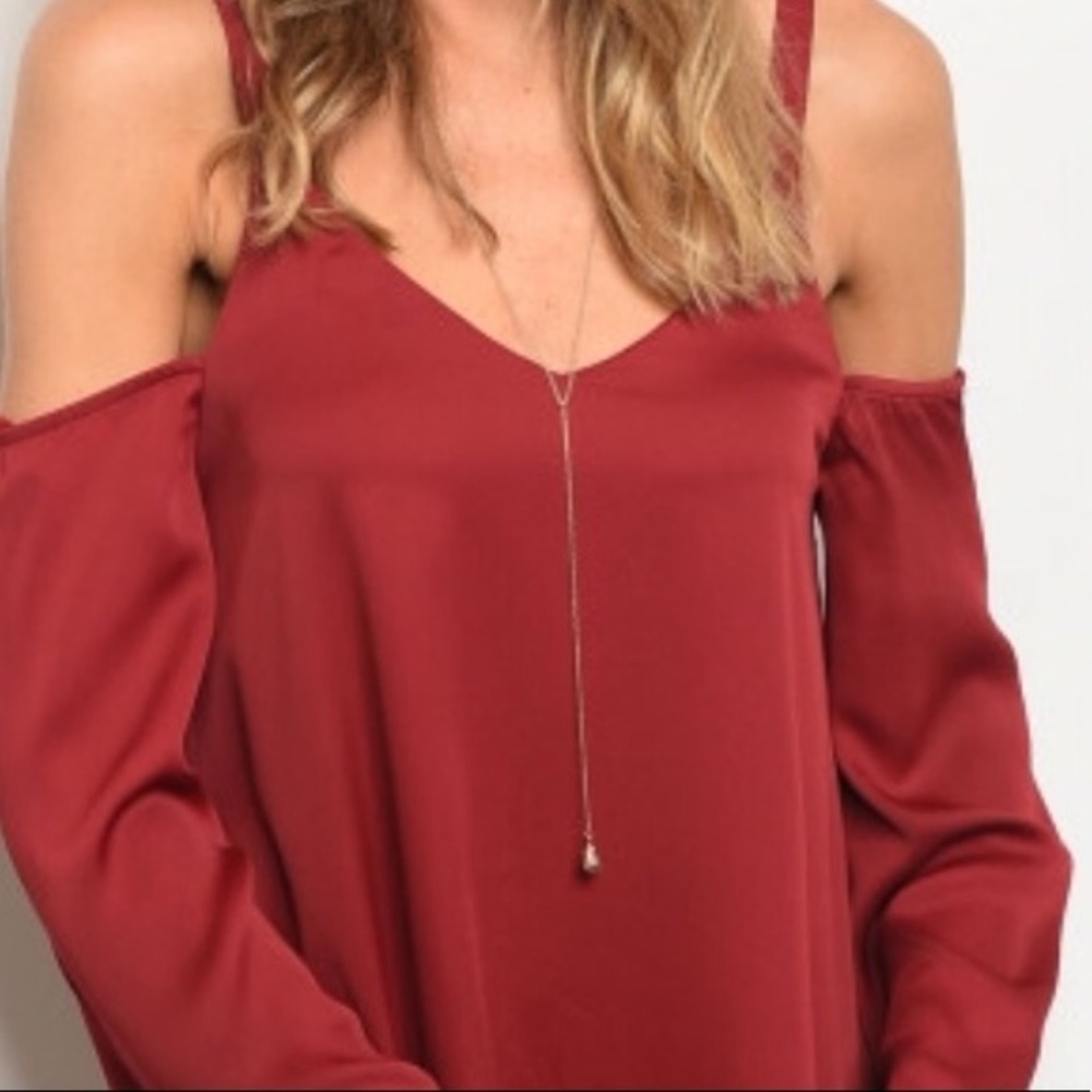 **3 for $15** NEW Boutique Cold Shoulder Mini Dress - Picture 4 of 6